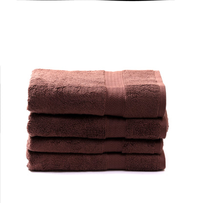100% Cotton Zero Twist Bath Towel [Pack of 04]