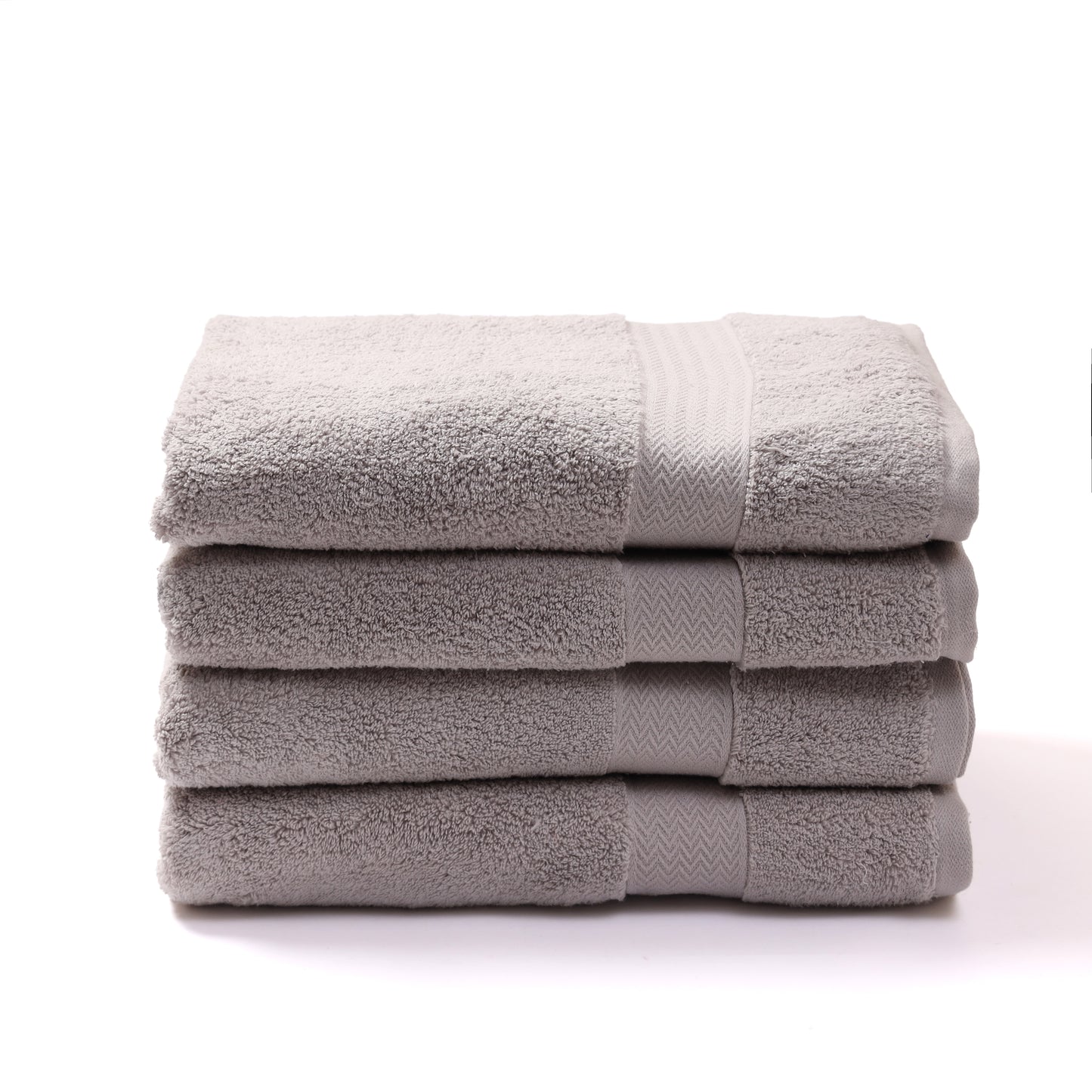 100% Cotton Zero Twist Bath Towel [Pack of 04]