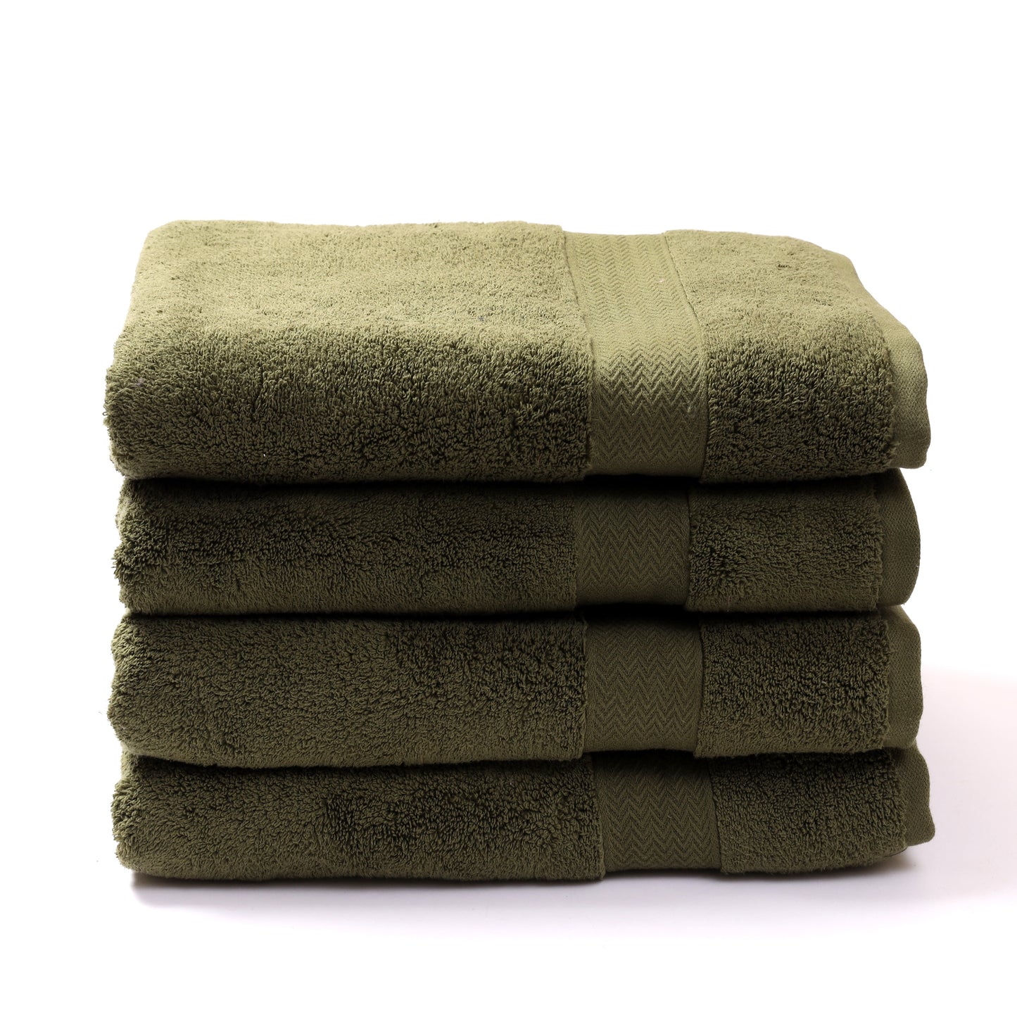 100% Cotton Zero Twist Bath Towel [Pack of 04]