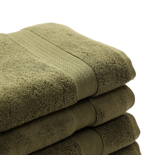 100% Cotton Zero Twist Bath Towel [Pack of 04]
