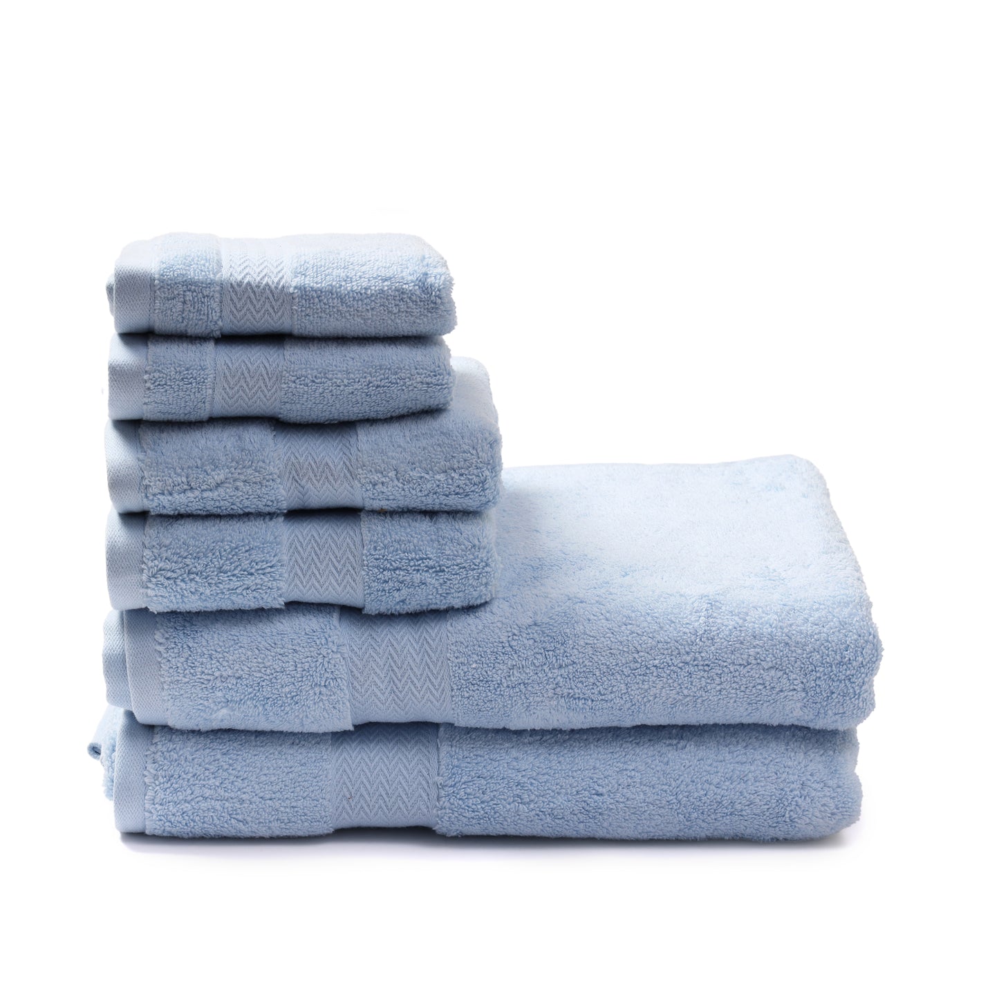 100% Cotton Zero Twist - Towel Sets - [2 Bath/2 Hand/2 Face]