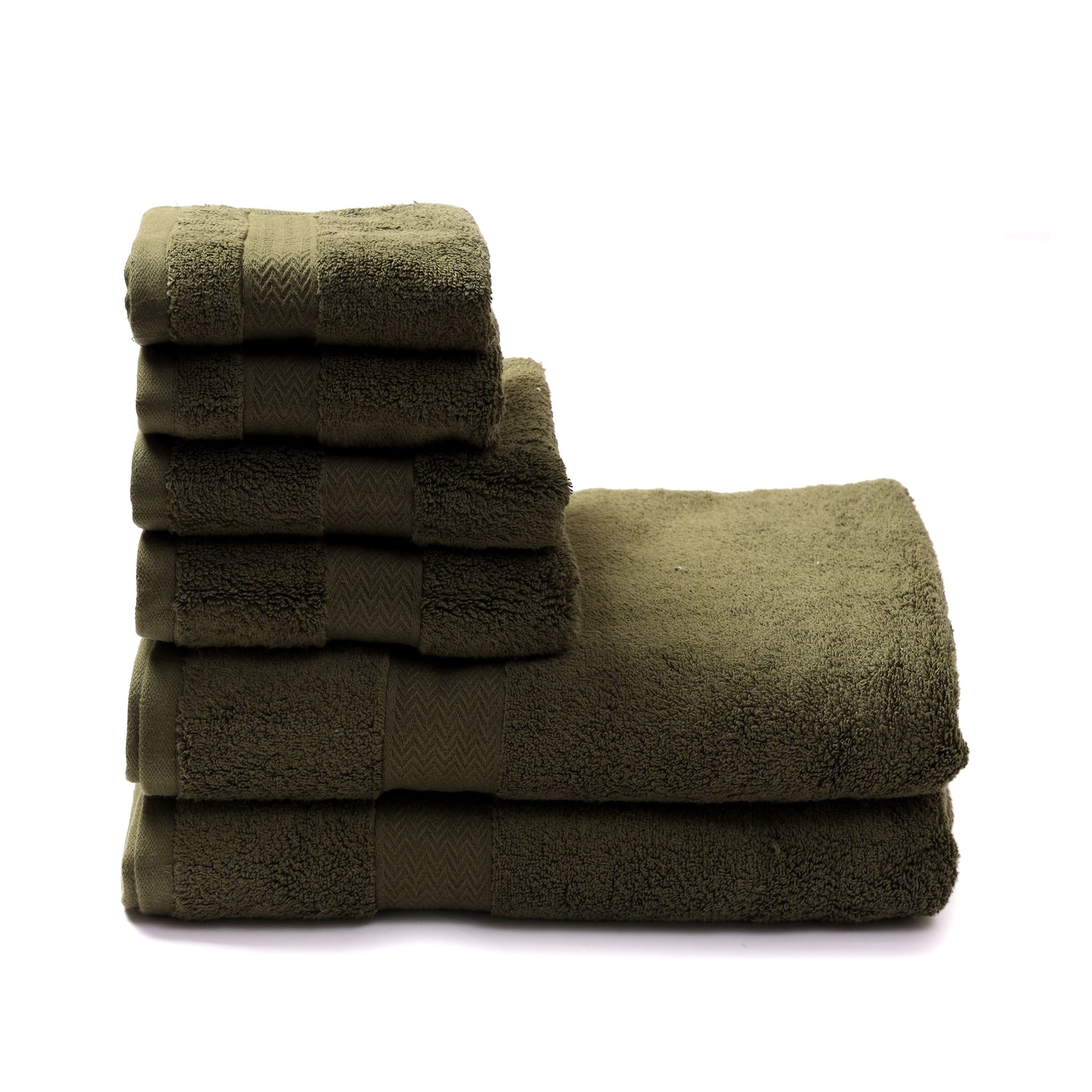 100% Cotton Zero Twist - Towel Sets - [2 Bath/2 Hand/2 Face]